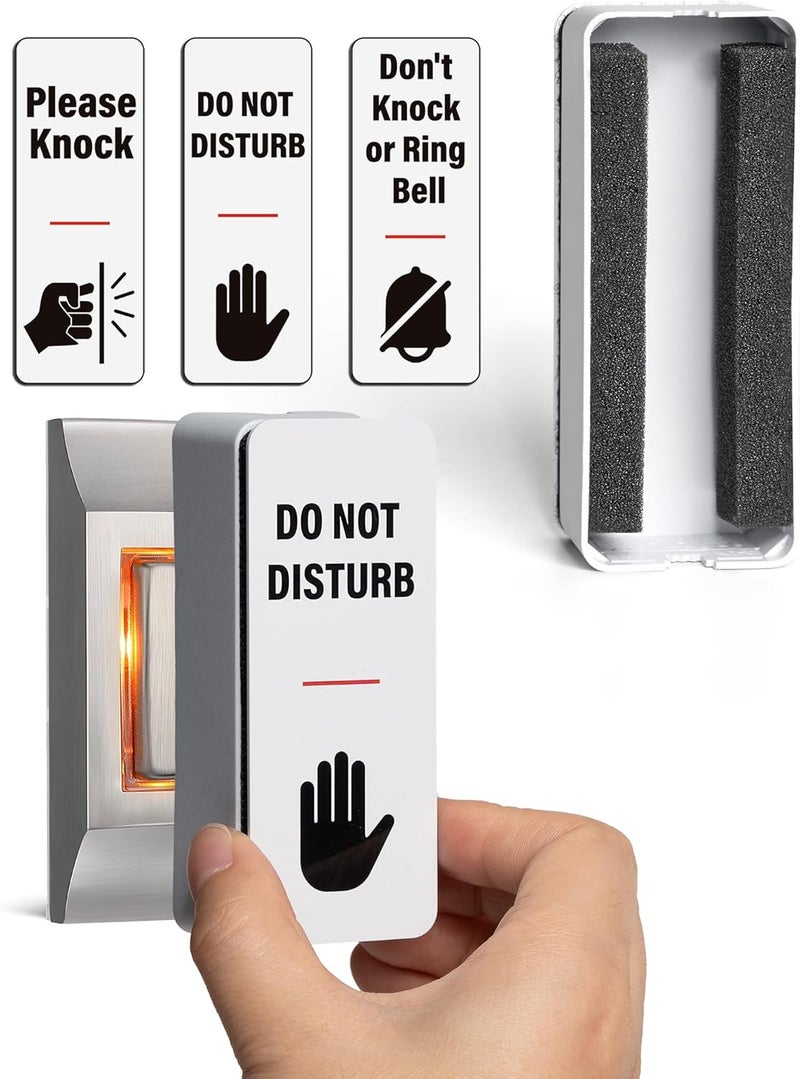 WeddingSteps NapDefender Doorbell Cover Doorbell Button Cover, Dont Ring Doorbell Sign-Do Not Ring Doorbell Sign Please Do Not knock, No Solicitation Solutions for Uninterrupted Nap, Baby Sleep, Dog Barking - Image 1